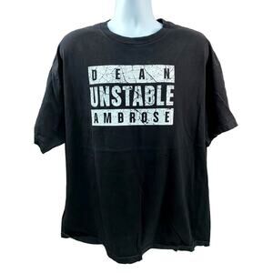 WWE Dean Unstable Ambrose Men’s 2Xl Short Sleeve Graphic T Shirt Wrestling Logo